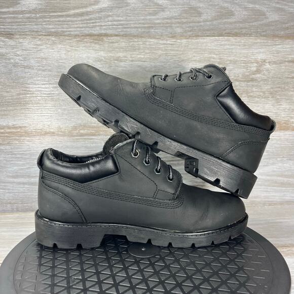 Timberland Women’s Chukka Low Black Leather Boots Size 6 M - Picture 7 of 8